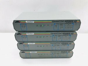 4台セット　アライドテレシスAllied Telesis CentreCOM AR260S V2 5ポート ベーシックVPNアクセスルーター　本体のみ