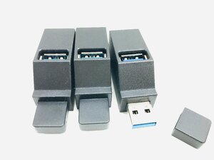 中古動作品　3個セット　USB ハブ 3ポート 小型 直挿し 充電 ノートPC コードレス アダプター