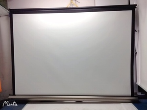 *UCHIDA/ projector screen / KR-100BS 100 -inch manually operated 