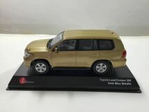 1/43 京商 トヨタ ランドクルーザー 200 前期 ゴールド 中古品 ミニカー_画像4