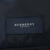 美品 希少L~XL位！ バーバリーロンドン【キャメル15%】BURBERRY LONDON テーラードジャケット 段返3B 総裏 シャドーノバチェック柄 黒 AB5_画像7