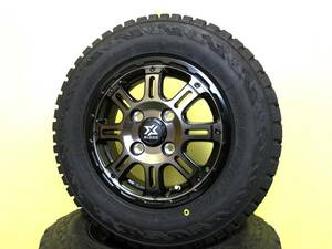 S3720 新品 4本 クロスブラッド XB01 12 x 4B マットスモーククリア 145/80R12 LT オープンカントリー R/T RT ハイゼット キャリー 軽トラ