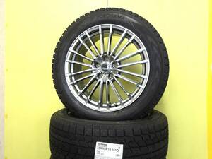 S3724 新品 国産 4本 235/55R19 ヨコハマ アイスガード SUV G075 アデッサー 8J +45 アウトランダー エクストレイル RAV4 CX-60 在庫処分