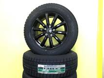 S3734 新品 国産 4本 225/65R17 トーヨー ウィンタートランパス TX M10 6.5J +40 5H 120 黒 ブラック 40系 アルファード ヴェルファイア_画像1