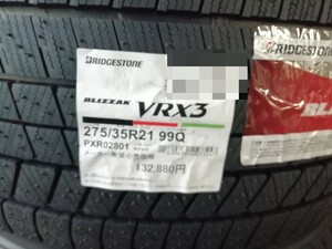 ブリザック VRX3 275/35R21 99Q タイヤ×1本