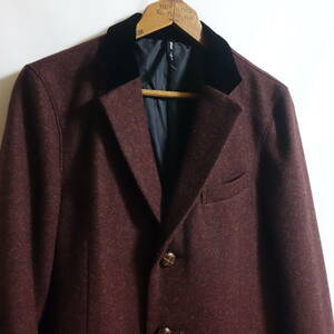 【定価3.9万 glamb グラム チェスターフィールドコート Jones coat 2】テディボーイジャケット ウール メルトン