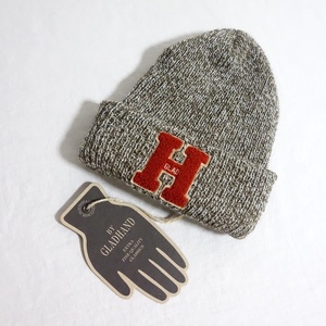 【USA製 21AW by GLADHAND グラッドハンド ニットキャップ】BYGH-21-MW-G01 OLLEGIATE KNIT CAP GLAD HAND ワッチキャップ