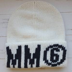 【新品・未使用】MM6 Maison Margiela Kids ロゴビーニー Ⅲサイズ ホワイト M60483MM01T