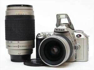 ◆◇Nikon ニコン US ダブルレンズセット AF NIKKOR 28-80mm F3.3-5.6G + AF NIKKOR 70-300mm F4-5.6G 通電確認済 ジャンク◇◆