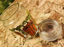 60' vintage Anchor Hocking Hildi Glass jar◆ビンテージアンカーホッキングガラスジャー◇ヒルディキャニスター当時レトロ◆◇Fire-King_画像7