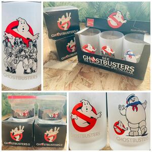 80' vintage Coca-Cola GHOSTBUSTERS Glasses&Canisters◇ビンテージゴーストバスターズグラスキャニスター◇コカコーラノベルティ公開当時