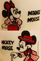 70' vintage Mickey&Minnie Federal Mug◆Disney◇ビンテージミッキー＆ミニーマウスマグ◇ディズニー昭和レトロ当時◇レアミルクグラス_画像9