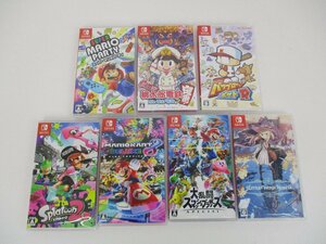 ジャンク品★ニンテンドースイッチ　ソフト7本セット　大乱闘スマッシュブラザーズ/桃太郎電鉄★未検品 【ゲ-407】