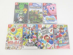 ジャンク品★ニンテンドースイッチ　ソフト7本セット　太鼓の達人/スマブラ　他★未検品 【ゲ-418】