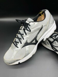 衝撃プライス！『希少サイズ最強の1足！』【MIZUNO ミズノ/VDM0718】高級ランニングシューズ！シルバー×ブラック/jp30cm！12.16