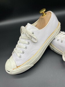 衝撃プライス！『最強クラシックモデル！』【CONVERSE/コンバース ジャックパーセル】高級レザースニーカー！ホワイト/jp24.5cm！12.28