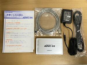 未使用♪ canopus カノープス ADVC-55 ADVC55RC RCAアナログ→DVコンバータ コンポジット／S端子 FireWire／DV端子