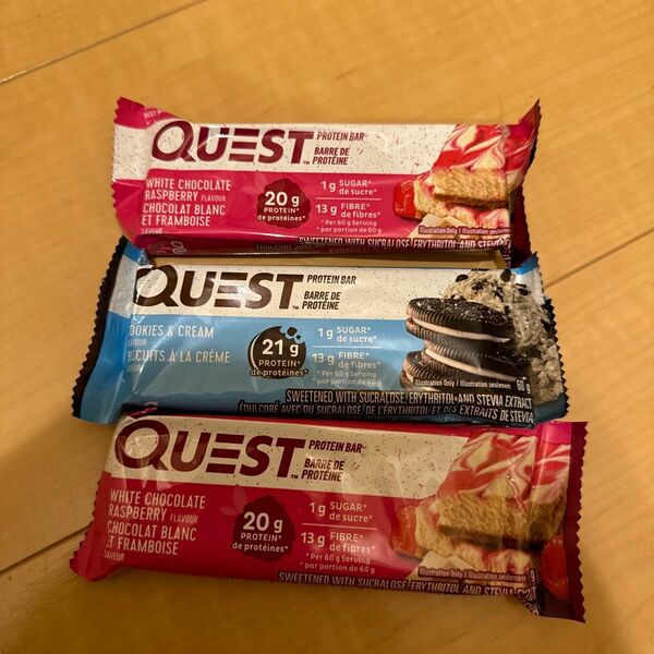 クエスト　QUEST Nutrition プロテインバー 3本　クエストニュートリション　