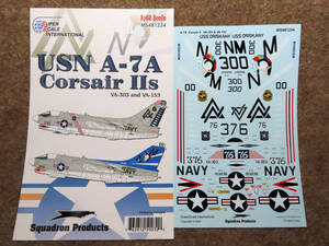 Super Scale デカール　1/48 USN A-7A コルセア II (MS481234)