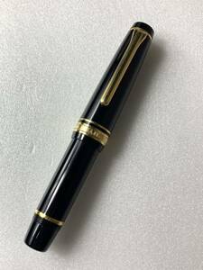 【1円から】SAILOR JAPAN セーラー 高級万年筆 FOUNDED 1911 ペン先21K875 ブラック 黒 現状品