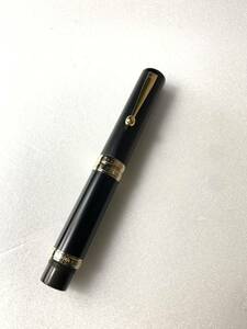 【1円から】JSU大橋堂 OHASIDO 万年筆　黒金 ペン先：14K 現状品