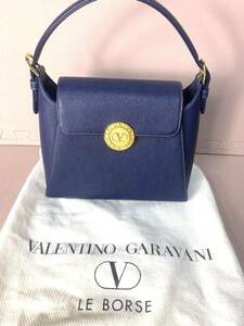 【美品】VALENTINO GARAVANI ヴァレンティノ レザー ショルダーバッグ ハンドバッグ ヴィンテージ 現状品