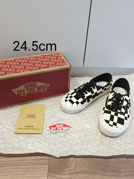 新品 US企画 VANS オーセンティック スエード 未使用 AUTHENTIC 24.5cm イントレチャート SUEDE