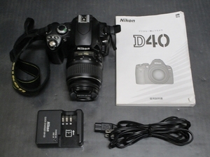 【ジャンク】Nikon ニコン D40 デジタル一眼レフカメラ【箱無/本体・付属品のみ】