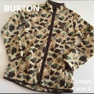 【BURTON】バートン　ボアジャケット　パーカー　スキーウェア　レディースS