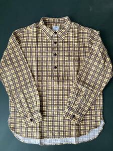 visvim 1910 P.O. SHIRT TARTAN YELLOW size 2 ビズビム プルオーバーネルシャツ