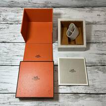 HERMES エルメス 空箱 ウォッチケース 腕時計 BOX ボックス 時計 外箱 オレンジ　付属品　クリッパークロノグラフ　レディース_画像8