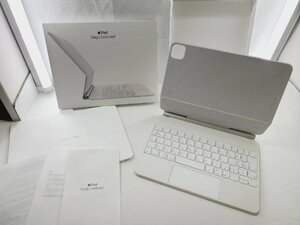 Appel iPad Magic Keyboard MJQJ3J/A ホワイト A2261 11インチiPad Pro 第4世代・iPad Air 第5世代 用 キーボード 動作OK