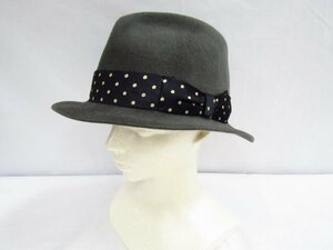 WACKO MARIA ワコマリア 東京 HAT ROCKERS 中折ハット ハット ドット FATIMA ラビットファー フェルト GOLD DOTS 中古品 ◆3514