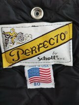 ショット SCHOTT ダブルライダース 618 90s 90年代 バイカータグ ライダースジャケット 40サイズ USA製 革ジャン 黒 本革_画像4
