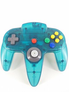 ニンテンドー64 N64 コントローラー　クリアブルー　中古【1円スタート!!】