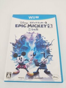 ニンテンドー WiiUソフト エピックミッキー2 二つの力 中古品【1円スタート】◆