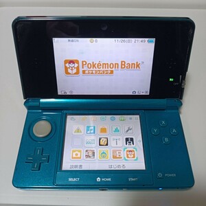3DS SDカード 8GB ポケモンバンク ポケムーバー有 中古品 動作確認済み アイスホワイト バッテリーOK