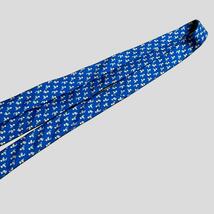 未使用級　フェラガモ　シルク100% 絹　ネクタイ　総柄　くま　動物柄　クマ　青　ブルー　イタリア製　かわいい_画像5