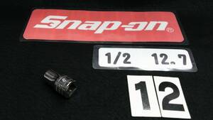 ＜14125＞　Snap-on　スナップオン　シャローソケット　ＳＷＭ121　1/2SQ　12.7ｍｍ　美品