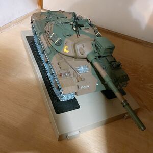 アシェット 陸上自衛隊 74式戦車をつくる 組立品 全長58.8mm 1/16 ダイキャストボディ ラジコン ジャンク品