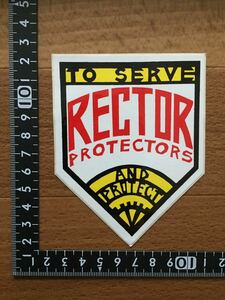  ultra rare!80s RECTORrekta- Vintage skateboard sticker vintage skateboard new goods unused goods dead stock Old 