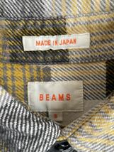 BEAMS made in Japan ビームス ビンテージ仕様 チェック柄 織りネルシャツ 日本製 アメカジ オールド 古着 コットン フランネル 長袖_画像6