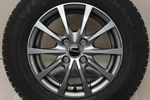 ダンロップ ウィンターマックス03 185/70R14 2022年製 ホイールセット 14インチ 中古スタッドレス 中古ホイール ノート カローラ_画像5