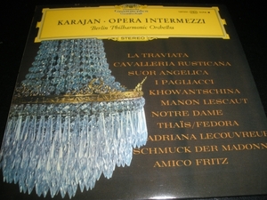 カラヤン 60s オペラ間奏曲集 ヴェルディ 椿姫 マスカーニ プッチーニ レオンカヴァッロ マスネ ベルリン フィル オリジナル 紙ジャケ 美品