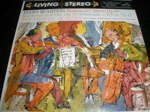 ベートーヴェン シューマン ピアノ四重奏曲 ゴールドベルク プリムローズ バビン シモン リヴィング・ステレオ オリジナル 紙 未使用美品