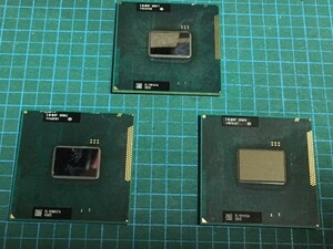 ノートPC用 CPU ロースペック品3個セット(Pen-B950,Cel-B815,710)動作品、ジャンク扱い、ネコポス発送