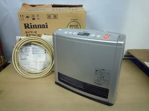 ▼ガスファンヒーター① リンナイ Rinnai RC-246E-1 都市ガス用 木造7畳 鉄筋9畳 2004年製 ※ジャンク品 ■140