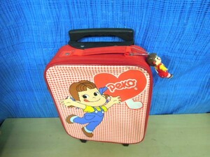 ●ペコちゃん　小型　キャリーケース　キャリーバッグ※現状品■１００