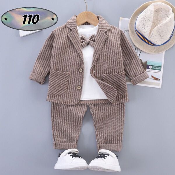 ☆新品☆フォーマル 男の子 セットアップ 入園式 結婚式 スーツ 110cm