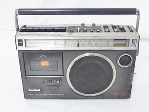 10 28-584343-14 [Y] ソニー SONY CF-1980Ⅱ ラジカセ FM ラジオ カセット オーディオ レトロ アンティーク 名28